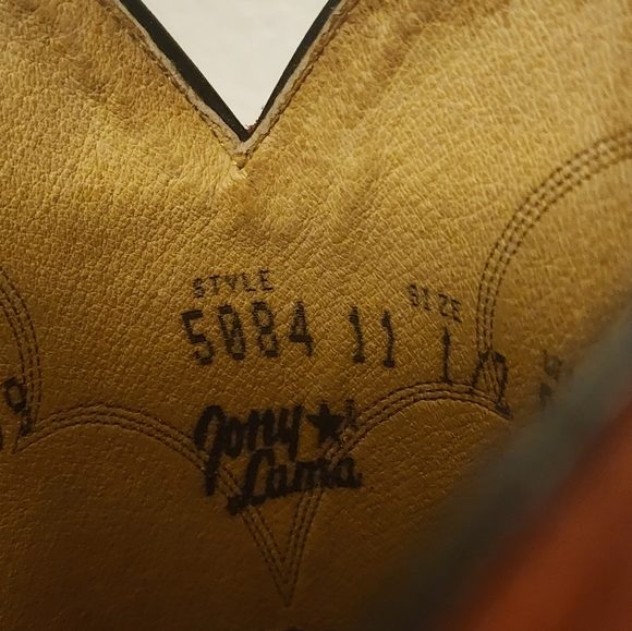 EUC Tony Lama Cowboy Boots Sz 11.5 Mens - Picture 5 of 9